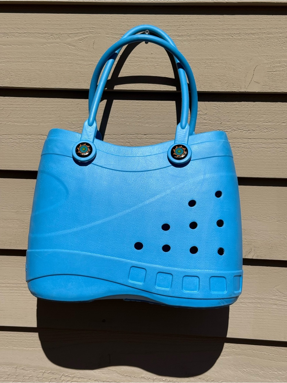 Optari Sol Rubber Tote Bag Light Blue - Picture 4 of 6